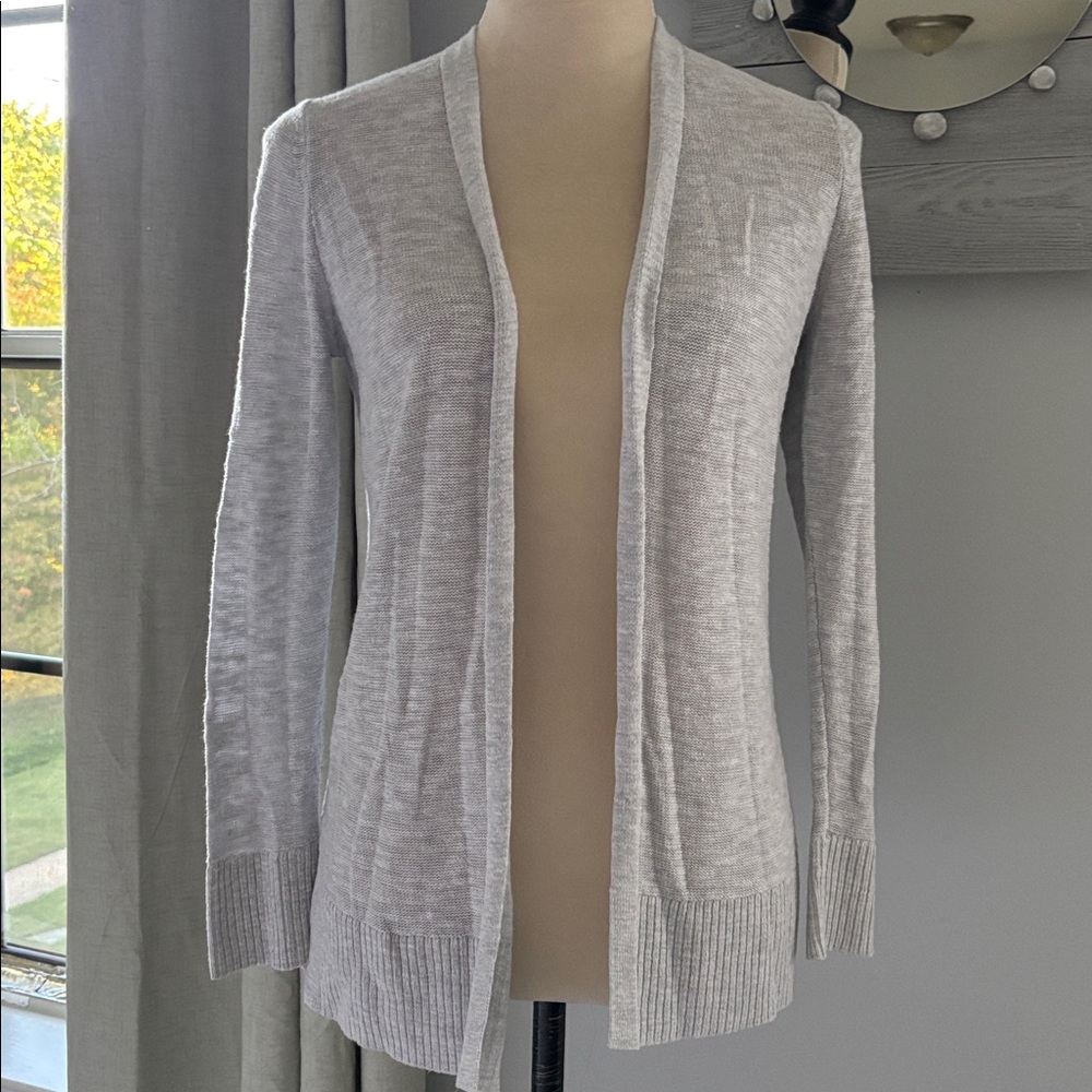 GAP Heather Gray Knit Cardigan